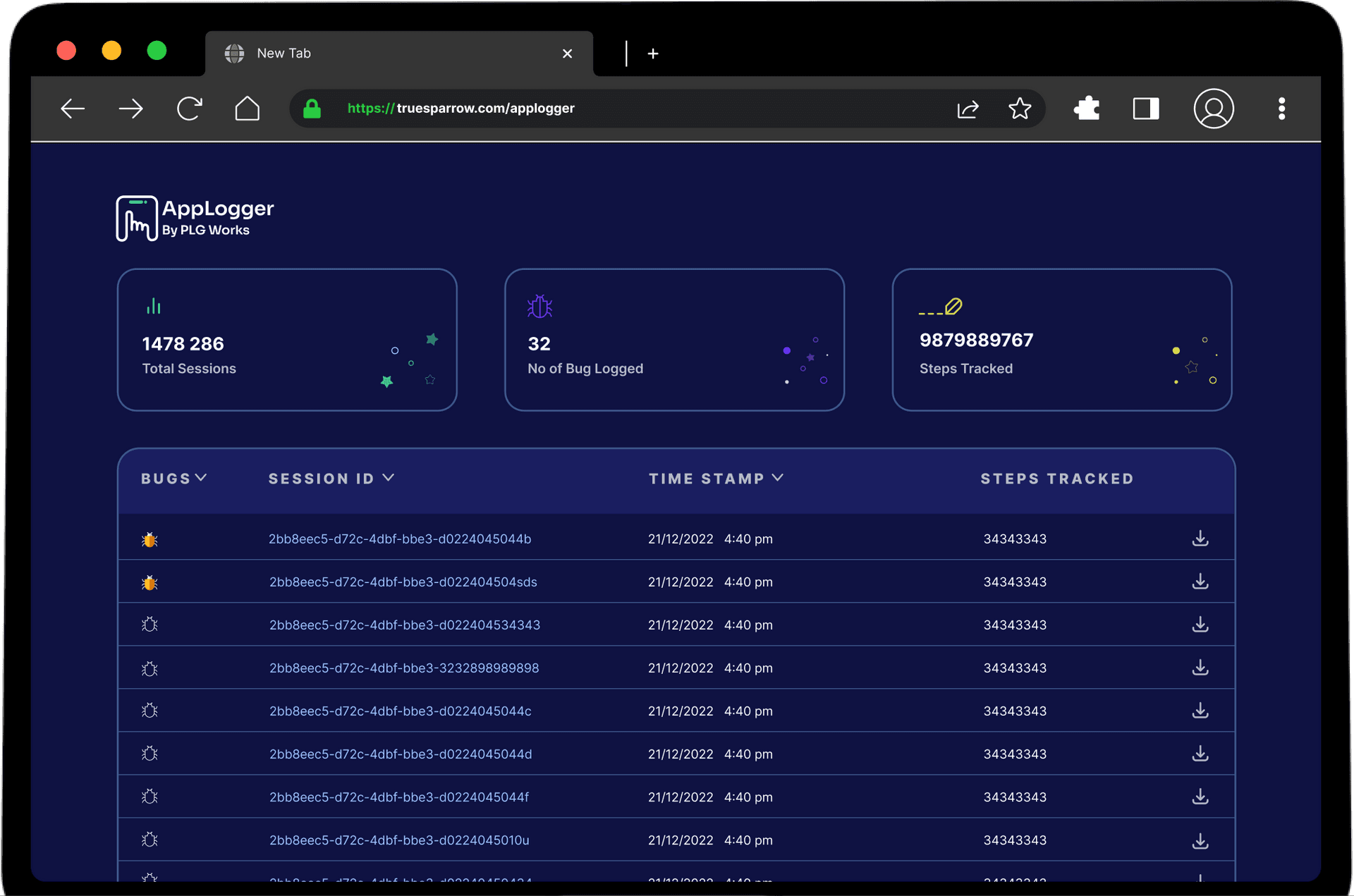 OpenSource AppLogger - True Sparrow