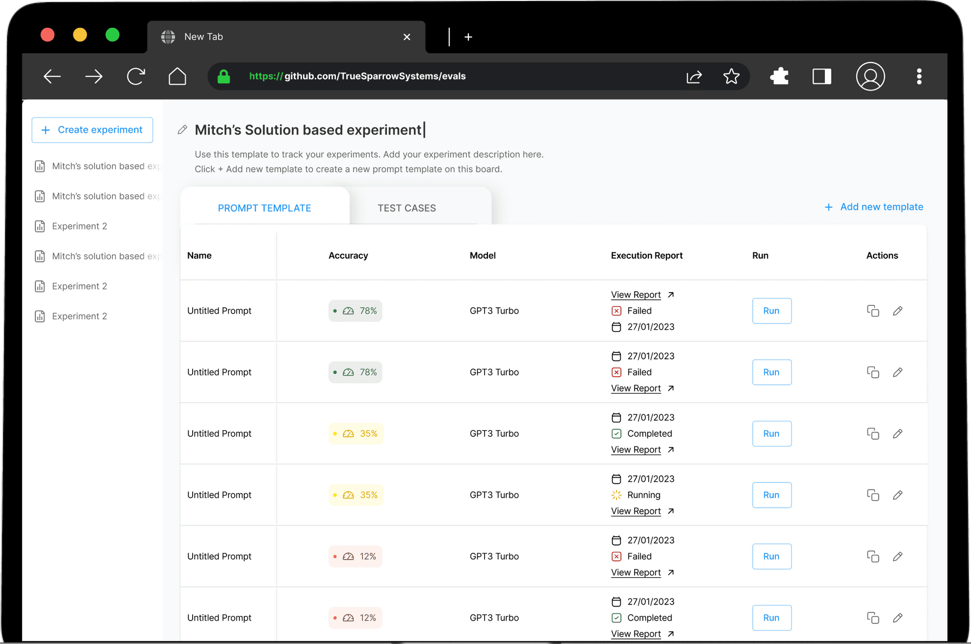 openSource Prompt Eval - True Sparrow