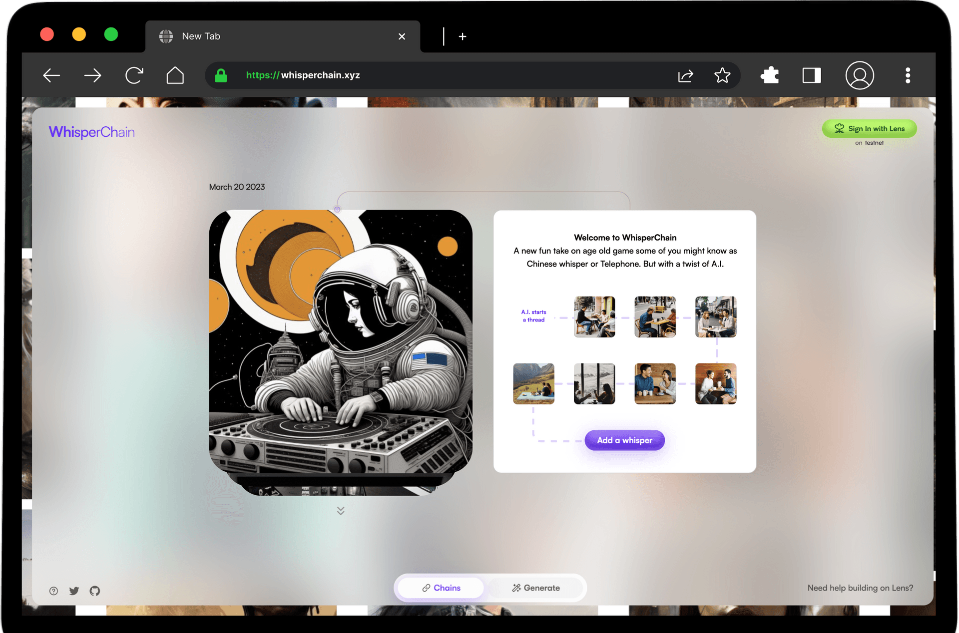 OpenSource Whisper Chain - True Sparrow