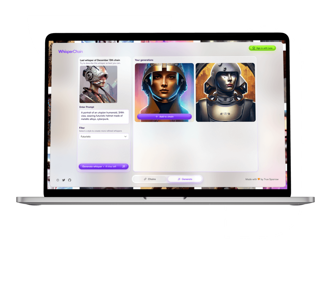 Whisper Chain Portfolio - True Sparrow